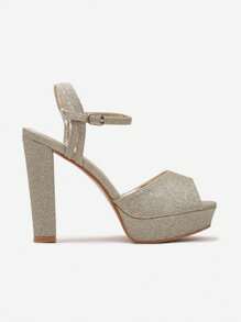 Fashionable Elegant Waterproof Platform High Heel Sandals Stylish Sandals Summer Sandals For Women - Gold - View 5