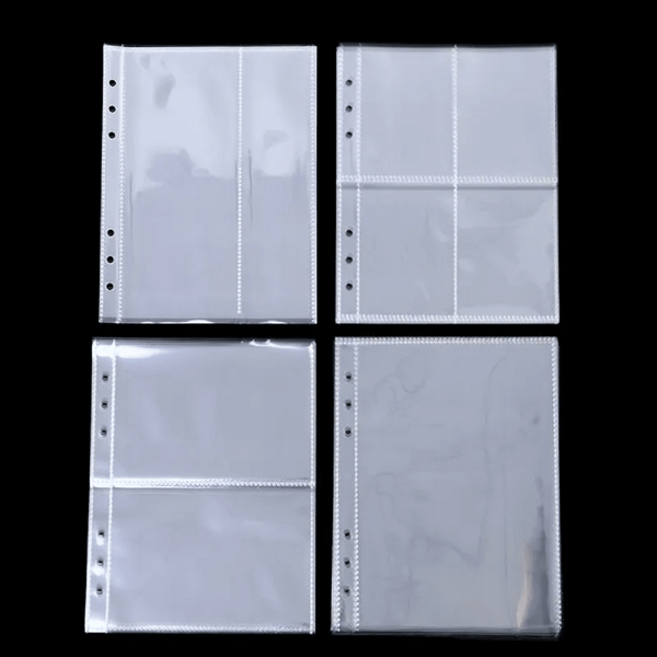 1/2/4 Grids Laser Photo Albums Photo Card Binder A5 Six HolesPhoto Card Holder Book Cover Loose-Leaf Transparent Clear Photo Album Idol Business Card Set Album,Back To School,School Supplies