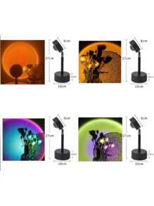 Luminária Projeção Pôr do Sol LED com Tripé - Luz Mágica e Atmosférica, Envio Imediato
