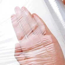 1 卷经济型食品保鲜膜，30/50 米长，适用于微波炉、冰箱和厨房，无撕裂设计，适用于户外、露营 - 白色 - 查看 8