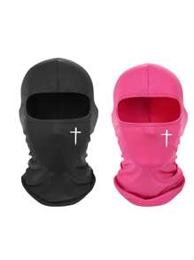 2 件男女通用拉法帽面罩，适合骑行、骑摩托车、日常使用、徒步旅行、滑雪、旅行 - 彩色 - 查看 8