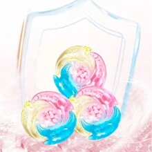 1 boîte de 50 capsules de détergent à lessive parfumées fraîches, 4-en-1 et 7-en-1, protection des couleurs, assouplissant, liquide concentré, facile à utiliser, boîte cadeau