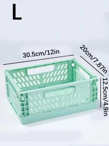 1 件迷你可折叠塑料篮，用于整理和储存，可折叠储物盒，整理箱，珠宝盒，适用于家庭、厨房、卧室、浴室、办公室 - 彩色 - 查看 24