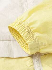 mini bala Young Girl' Lightweight Waterproof Jacket, Skin-Friendly Spring Wear - Light Khaki - View 8