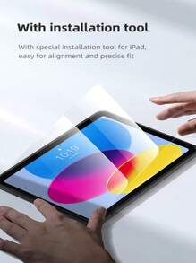 2pcs High Definition, High Transparency, Scratch Resistant, Anti-Drop, Full Screen Coverage, Anti-Fingerprint, Sensitive Touch, Tempered Glass Screen Protector Compatible With IPad