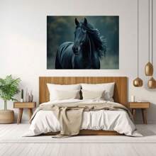 Framed Canvas Painting Wall Decor, Abstract Horse Painting On CanvasLarge Original Horse Canvas Wall Decor, Canvas Painting Art, Animal Canvas Print, Wall Decor Canvas DesignAnimal Decor, Bedroom Decor, Living Room Decor, Canvas Prints Framed Canvas Paintings Ready To Hang.