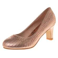 Badgley Mischka Girls' Heeled Dress Pumps. (Little Kids/Big Kids)