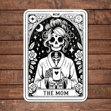 1/2/5 miếng dán Ngày của Mẹ The Mom Life | Miếng dán Vinyl vui nhộn và kỳ quặc cho sổ kế hoạch, nhật ký và máy tính xách tay | Thiết kế dễ thương và ý nghĩa cho người thiền, người đam mê sức khỏe và người yêu sách | , Nhãn dán khẳng định tích cực, nghệ thuật - Nhiều màu - Xem 10