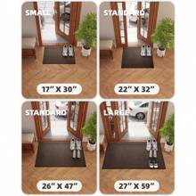 Runner Rug Non Slip Front Door Mat Indoor Rugs For Entryway, Washable Low-Profile Inside Door Mats, Entry Carpet Entry Rug Door Mat Outside Entrance - 棕色 - 查看 3