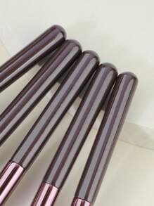 5pcs Round Lip Brushes, Portable Lip Stain Concealer Lip Liner Makeup Brushes, Professional Makeup Artist Tools - Multicolor - View 4