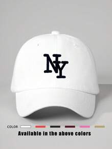 1pc Outdoor Embroidered NY Baseball Cap, Adjustable UV Protection Casual Hat Suitable For Spring/Autumn Traveling, Beach, Men & Women, Y2K Style,Holiday,Festival - Baseball Cap - View 15