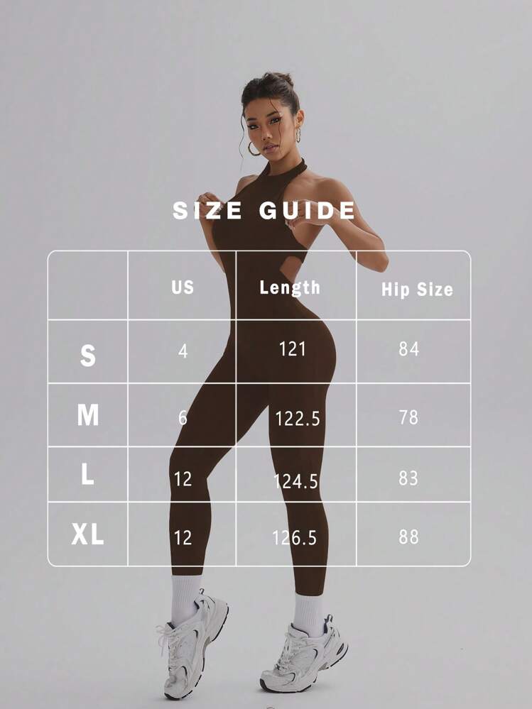FWH Bodysuit một mảnh thể thao quyến rũ, phong cách Châu Âu & Mỹ, nâng mông, mông đào thanh lịch, chạy bộ, phong cách đại học, ôm sát co giãn, áo hai dây, không tay, cạp cao thanh lịch, dạo phố retro casual, đạp xe, ôm dáng, tập luyện, bodysuit định hình cơ thể yoga thời trang - màu nâu - Xem 2