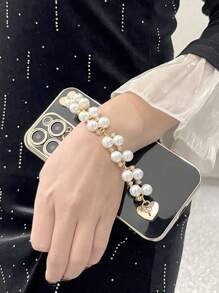 Phone Charm, Phone Lanyard - Black - View 2