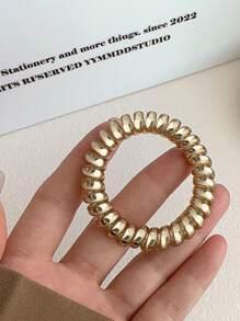 5pcs High Elasticity Spiral Snag-Free Hair Ties, Seamless Hair Ties, Oversized Hair Scrunchies, Ponytail Holder Accessories Ponytail Holders, Hair Bobbles ,Gym Sport Outfit