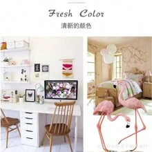 1 件树脂火烈鸟装饰，适用于办公室、书房、卧室、书架、装饰礼品 - 彩色 - 查看 7