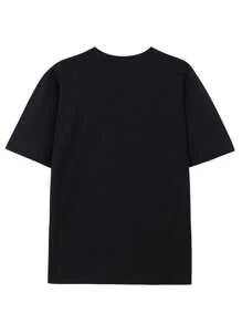 Camiseta de manga corta para hombres con diseño impreso de avión sencillo, cómoda y transpirable para ocio y deportes. Adecuada para hombres y mujeres en primavera y verano, ideal como regalo