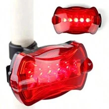 1 Set Bicycle Light, 5 LED Front Light & Butterfly Taillight For Bike - Multicolor - View 6