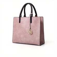 Women's 3Pcs Set Bag - Vintage Style Large Capacity Women's Bag Women's Tote With Chain Crossbody Bag And Coin Purse - màu nâu - Xem 2