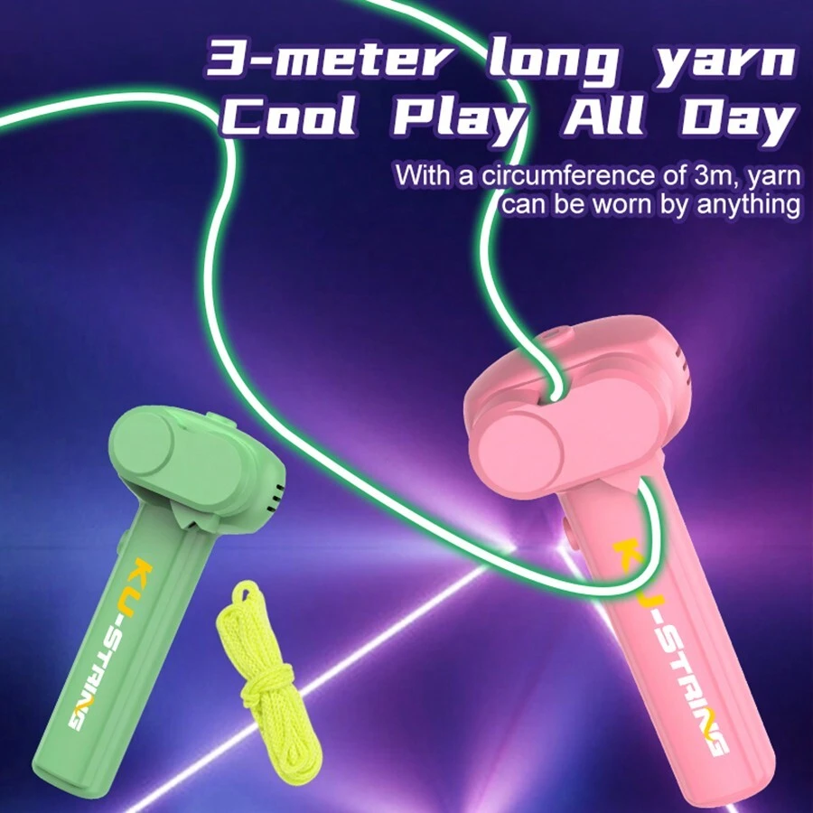 1 个发光电线发射器，手持塑料派对道具，非常适合圣诞节和生日的创意节日礼物，具有电线发射功能的酷炫减压玩具