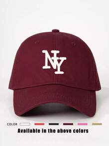 1pc Outdoor Embroidered NY Baseball Cap, Adjustable UV Protection Casual Hat Suitable For Spring/Autumn Traveling, Beach, Men & Women, Y2K Style,Holiday,Festival - Baseball Cap - View 16