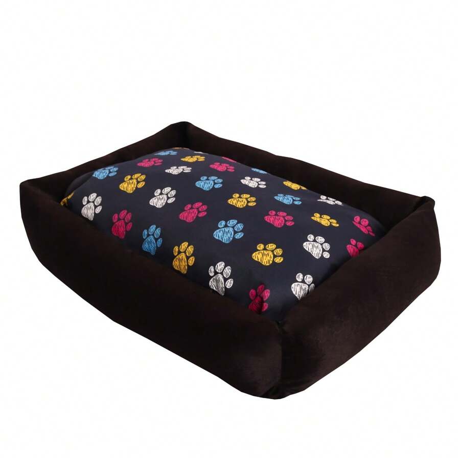 Large Pet Bed For Dogs And Cats 100% Washable With Zipper Mattress 100x87 Cm