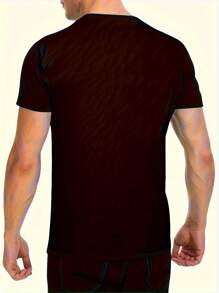 My Favorite People Call Me Dad Holiday T-Shirt, Funny T-Shirt For Men, Men's T-Shirt, Black T-Shirt For Men, Cotton T-Shirts For Men, Graphic T-Shirt For Men, Funny T-Shirts, Comfortable Fit Crew Neck T-Shirt - 黑色 - 查看 2
