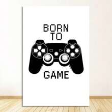1pc Children Game PS4 Black Game Player Wall Artist Residence Decoration Canvas Painting M24 Nordic Poster Print HD Painting No Frame