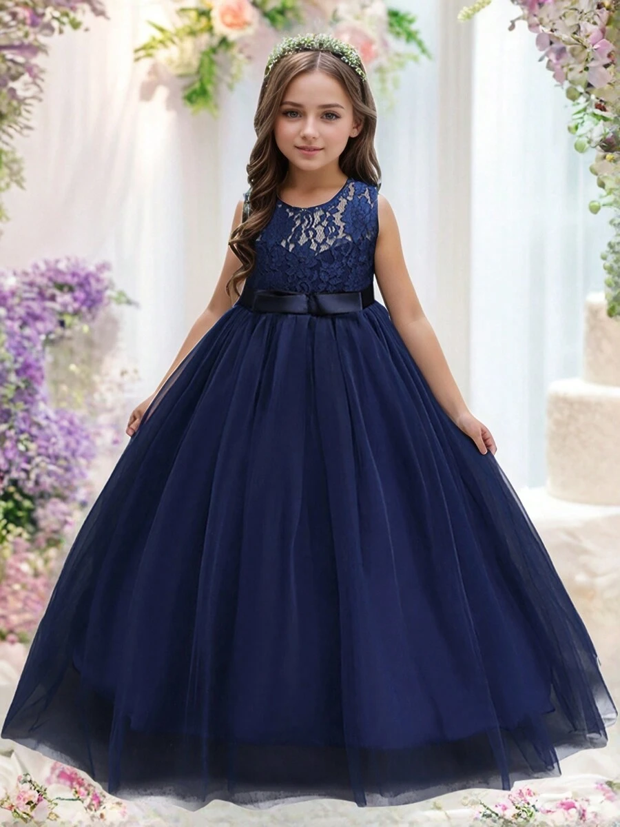 Costume principessa del ballo giallo e blu bambina