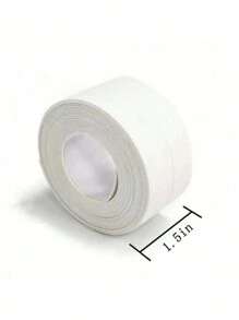 1pc Width 1.5Inch/3.7cm Anti Mould Tape Kitchen Seam Tape Seam Tape, Floor Sealing Stickers/Sealing Strips/Waterproof Sealant Tape Anti Mould Tape Beautiful Seam Sealant Tape Waterproof Kitchen Seam Sealant Tape Bathroom Bathroom Crack Seal Strips Wall Corner Line Stickers Kitchen And Bathroom Waterproof Self-Adhesive Sealant Tape, Easy To Use. Home Bathroom Decor