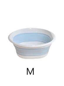 Foldable Washbasin For Dormitory Use Student Washbasin Portable Travel Plastic Compression Basin Folding Water Basin, Folding Basin Portable Silicone Foldable Washbasin Washbasin Student Dormitory Plastic Soaking And Washing Basin Multi-Use. Home Bathroom Decor Fall Decor Back To School
