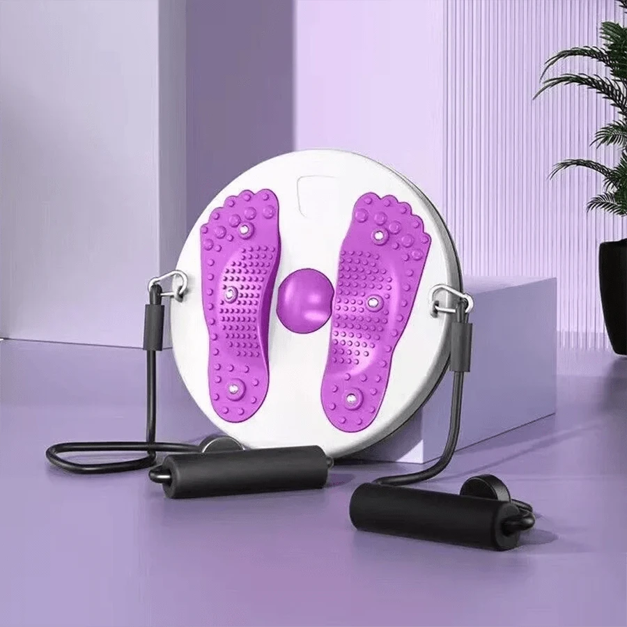 NetHong Waist Twisting Disc, Waist Slimming Balance Rotating Disc Board With Drawstring - Purple - View 1