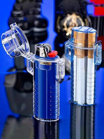 1pc, Waterproof Lighter Box - Portable Protective Case For Home.Outdoor Travel - Ideal Valentine's Day Or New Year's Gift