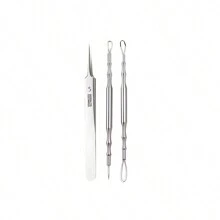 6 PEÇAS Conjunto de Agulhas para Remoção de Acne e Cravos com Lupa, Agulha de Aço Inoxidável para Remoção de Manchas Pretas, Espinhas e Limpeza Profunda, Kit de Cuidados com a Pele