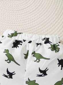 3pcs/Set Baby Boy Casual Cute Dinosaur Print Shorts