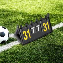 4-Digit Portable Flip Scoreboard, Multi-Function Scoreboard Scoreboard, - Black - View 6