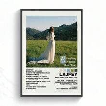 1幅无框劳菲《关于爱的一切》音乐专辑封面海报，复古风格，适用于卧室、书房、客厅、餐厅、厨房等场所，可作墙面装饰画、客厅装饰画、餐厅装饰画等。 - 彩色 - 查看 3