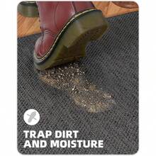 Runner Rug Non Slip Front Door Mat Indoor Rugs For Entryway, Washable Low-Profile Inside Door Mats, Entry Carpet Entry Rug Door Mat Outside Entrance - 灰色 - 查看 7
