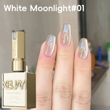 XEIJAYI 15ml 糖果猫眼凝胶指甲油 - 可剥离，UV/LED 可卸除，6 种颜色可选，亮面效果，适合 DIY 和美甲沙龙 - 不含磁性胶贴 - 彩色 - 查看 15