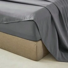 3/4 Piece Home Bed Sheet Set, Soft, Comfortable And Breathable Bedding Set, Hotel Luxury Home Summer Bedding Sheets Twin, 1 Or 2 Pillowcases, 1 Flat Sheet And 1 Fitted Sheet,Room Decor,  Ideal Gift. - Màu xám đen - Xem 10