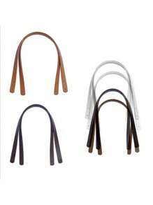 2pcs Handles For Women's Bags Detachable Accessories For Handbags DIY Shoulder Bag Strap With Silver Rivets Tote Bag Handles,Boho Vibes