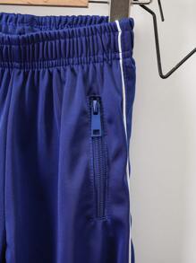 Pants Uniforme Escolar con Bies Unisex Conjunto de 2 Piezas Ropa para Niñas y Niños Adolescentes 4 a 16 años 100 a 160 cm Ropa Pants de Niños Infantiles Formal e Informal Joven Juvenil y Chicos - azul real - Ver 6