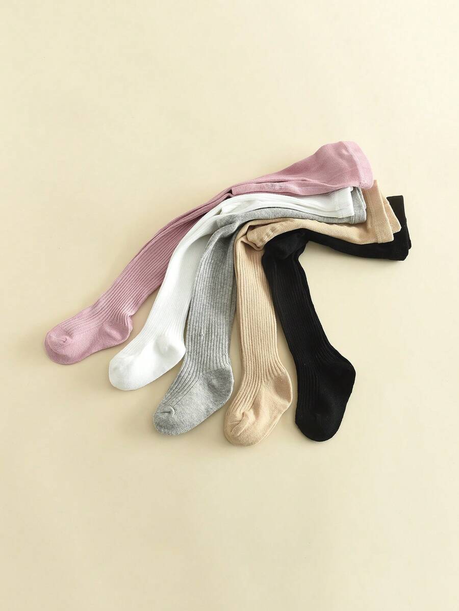 3 件装 女童打底裤 紧身裤 幼儿连裤袜 儿童长筒袜 - 彩色 - 查看 1