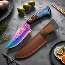 1pc Premium Leather Knife Sheath, Knife Box, Knife Holder, Simple & Effective Protection For Knives And Prevent Hand Injury (Knife Holder Only, Knife Not Included) - Brown - View 1