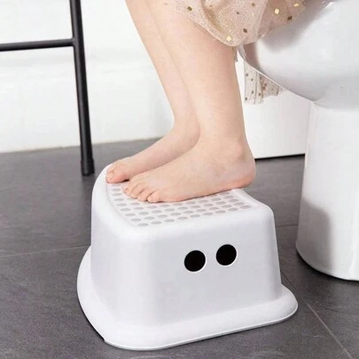 Step Infantil Taburete Infantil Seguro Estable Superior Del Escalón Está Cubierta Con Una Capa Antideslizante Usar En Hogar Cocina Baño Capacidad Carga Máxima 150Kg Plástico Reciclable Resistente 33X24X13CM,COLOR  ALEATORIO