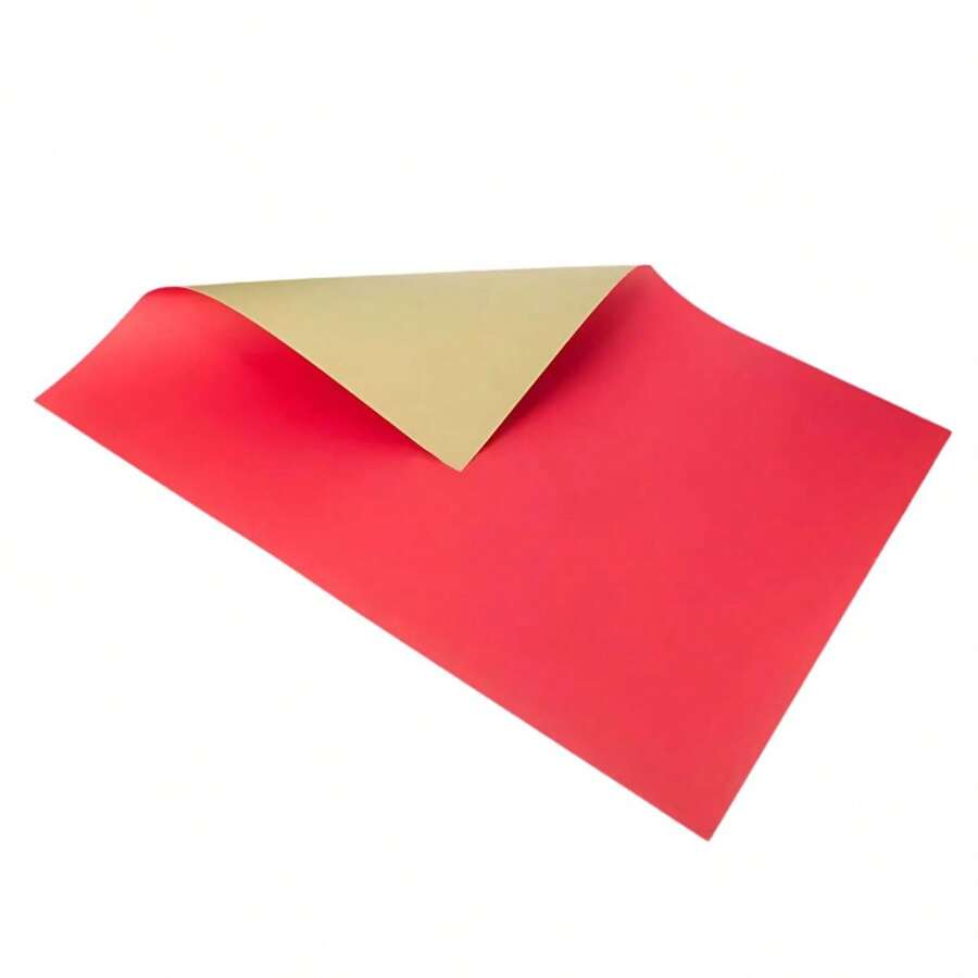 40 Sheets Craft Card Paper 48x66cm Matte School Card Paper Cutout Art Paper Material - 紅色 - 查看 1