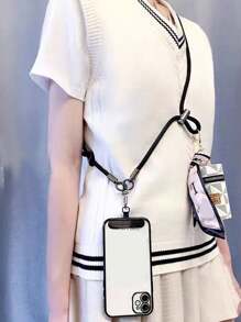 1 Długość 120CM Wielofunkcyjny Crossbody Telefon Komórkowy Smycz, Aparat, Czajnik Smycz, Mężczyźni I Kobiety Wspinaczka Zewnętrzna, Codzienne Wyjście, Modne Kolokacje, Gruby Nylon Materiał, Mocny