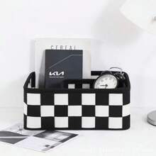 1 Stück/2 Stück/3 Stück Filz Aufbewahrungsboxen, koreanisches Design, beliebter Aufbewahrungsorganizer, geeignet für dSchulanfangule, Heimdekoration, große Kapazität für Kleidung, Spielsachen, Bücher, zufälliger Stil Lieferung