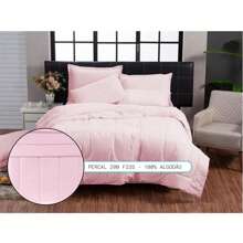 200 Thread Count Natural Cotton Queen Duvet Soft Touch - Rusty Rose - View 5