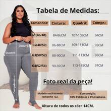 Plus Size Leggings - Xám - Xem 4