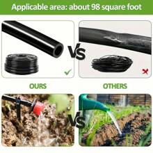 Greenhouse Micro Irrigation Kit,Automatic Watering System For Yard, Plants Mister, With 1/4" Irrigation Tubing & Adjustable Sprinklers